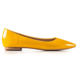 Encor Ballerine Laquée Au Spitz jaune