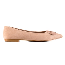 Seastar Ballerines en daim avec ornement beige