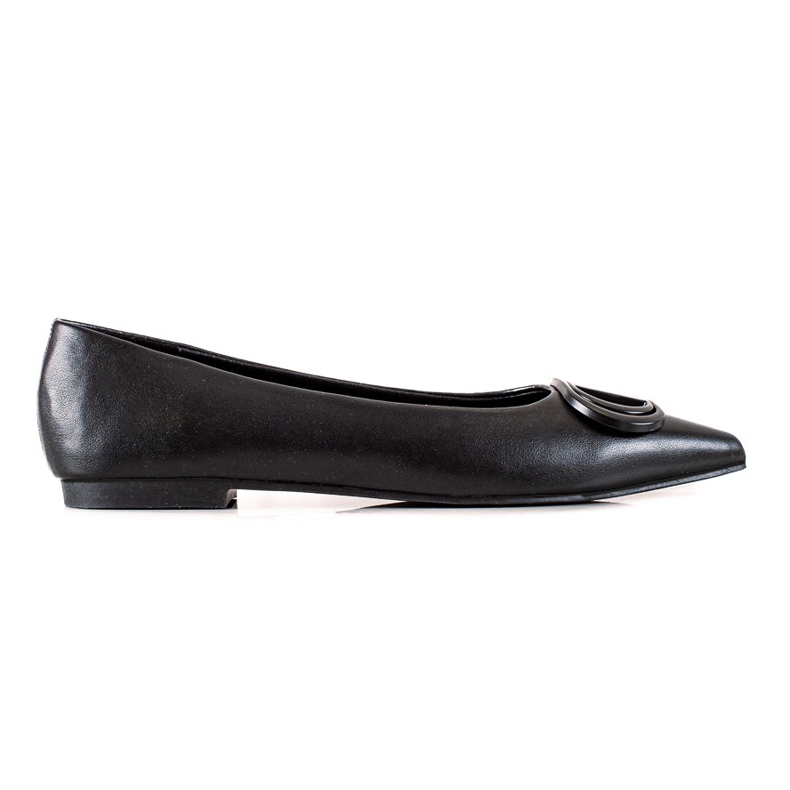 Seastar Ballerines noires avec un ornement le noir