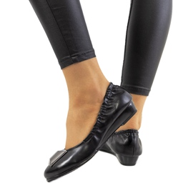 BM Ballerines noires sur le coin Sofia