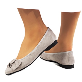 Ballerines grises à nœud Jantina