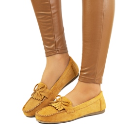 Mocassins marron de Medrano jaune
