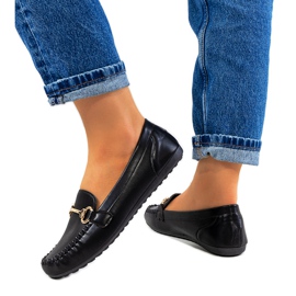 Mocassins noirs pour femmes d'Ilana