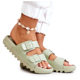 PS1 Tongs en caoutchouc sur la plate-forme verte Westie