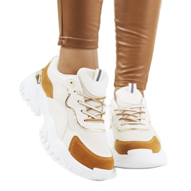 Chaussures de sport beiges Osorio
