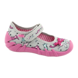 Chaussures pour enfants Befado 109P204 rose argent gris
