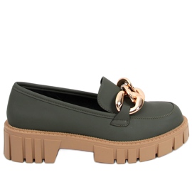 Mocassins avec chaîne Mois Green vert