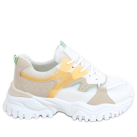 Baskets Vind Beige blanche multicolore
