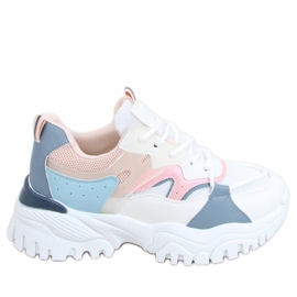 Baskets Vind Bleu blanche multicolore