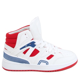 Baskets montantes Pall Blanc Rouge bleu