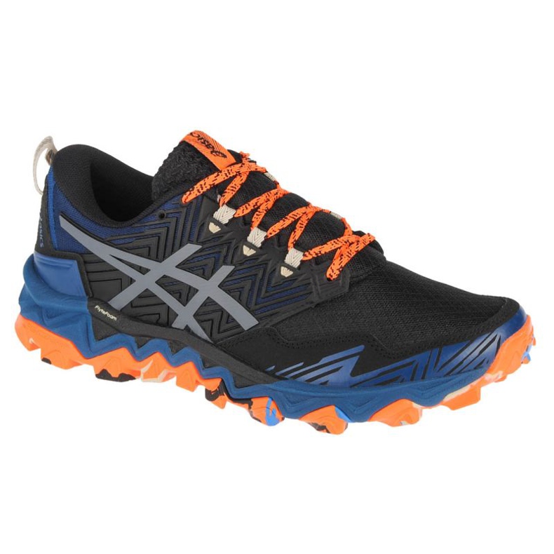Asics Gel-FujiTrabuco 8 M 1011A668-400 le noir bleu orange gris