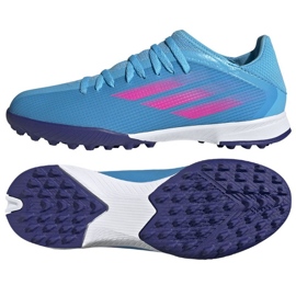 Chaussures Adidas X Speedflow.3 Tf J Jr GW7513 bleu bleu