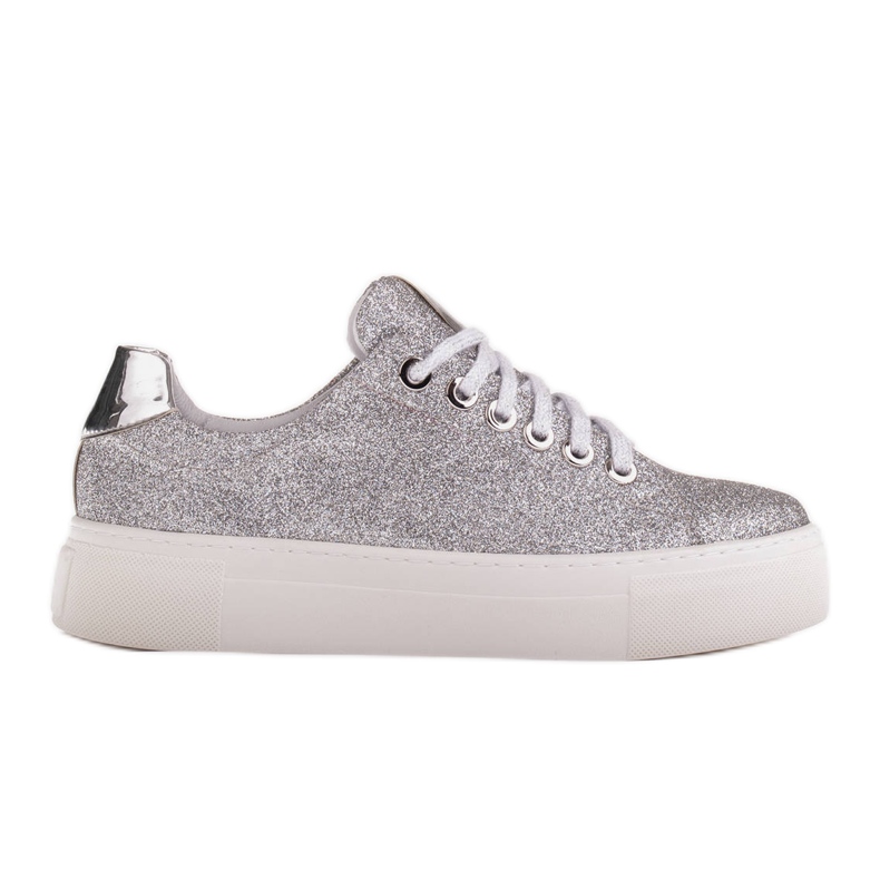 Marco Shoes Baskets femme à semelle épaisse 1958P-1207-166-1 argent