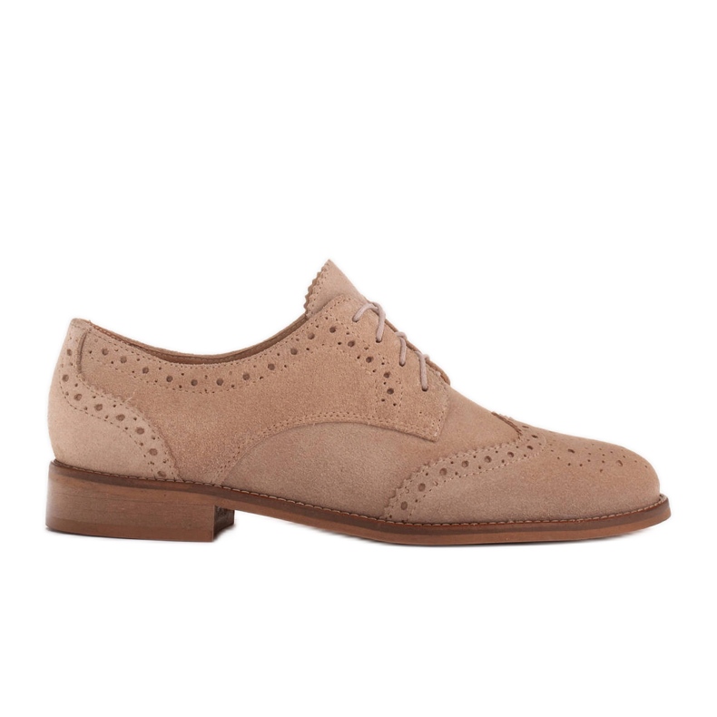 Marco Shoes Chaussures avec perforation décorative beige