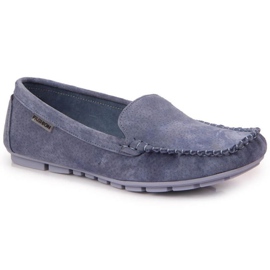 Mocassins en cuir Vinceza W WM695E bleu Mocassins en cuir Vinceza W WM695E bleu