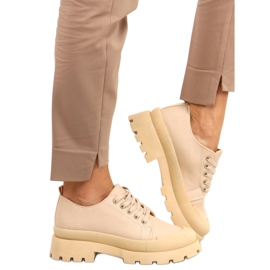 Baskets trekking Golv Kaki beige