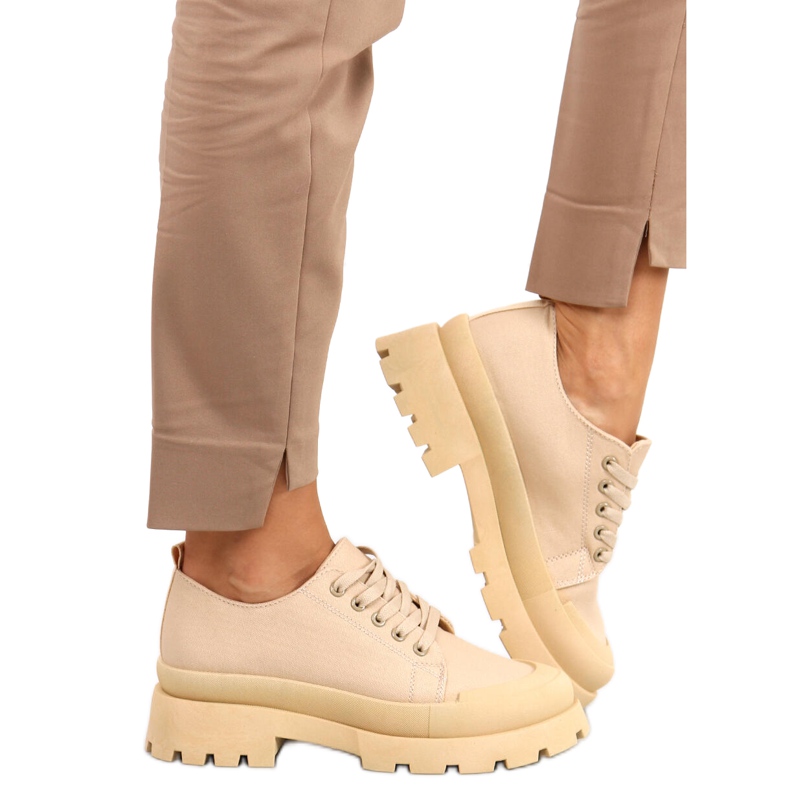 Baskets trekking Golv Kaki beige