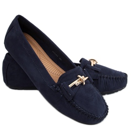 Mocassins femme Lyset Azul bleu marine