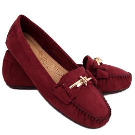 Mocassins femme Lyset Bordeaux rouge Mocassins femme Lyset Bordeaux rouge