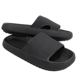 Chaussons coussin Yang Noir le noir