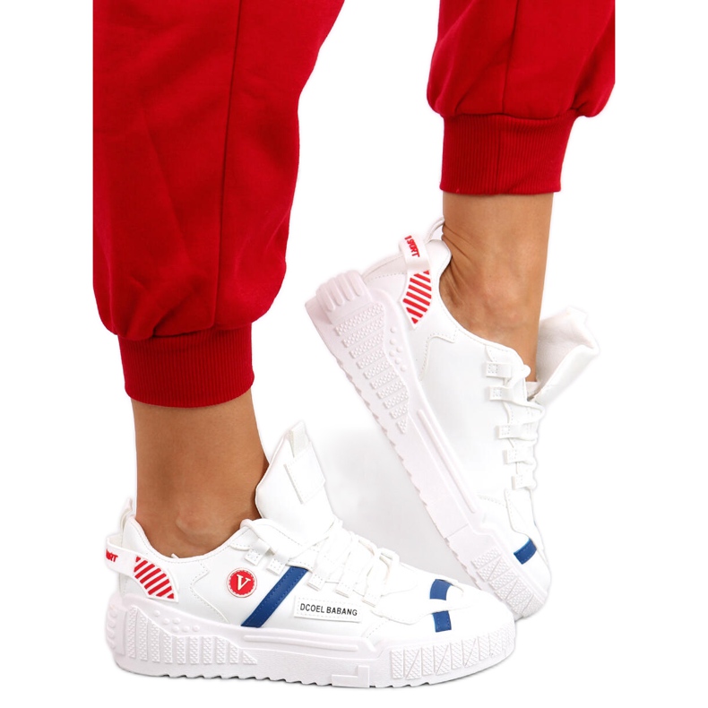 Baskets Bang Red blanche rouge