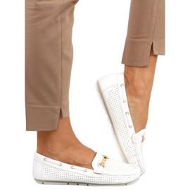 Mocassins femme Wong Blanc