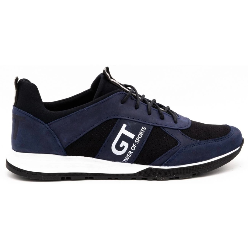 Polbut Chaussures casual cuir homme 2111P bleu marine Polbut Chaussures casual cuir homme 2111P bleu marine