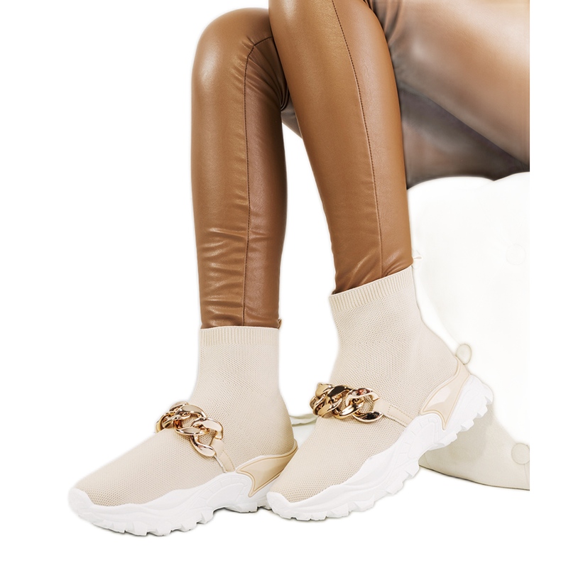 Baskets montantes Hurtado beiges