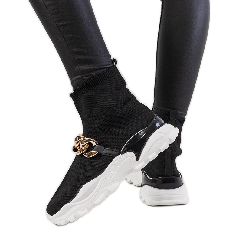 Baskets montantes noires Hurtado le noir