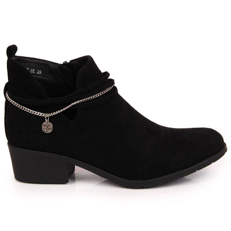 Bottes noires avec chaîne Filippo W PAW318A noir le noir