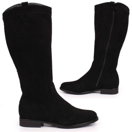 S. BARSKI Bottes de printemps noires S. Bararski W OLI139A