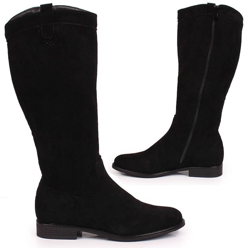 S. BARSKI Bottes de printemps noires S. Bararski W OLI139A le noir