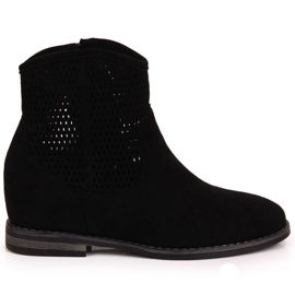 Bottes ajourées S. Barski W OLI141A noir le noir