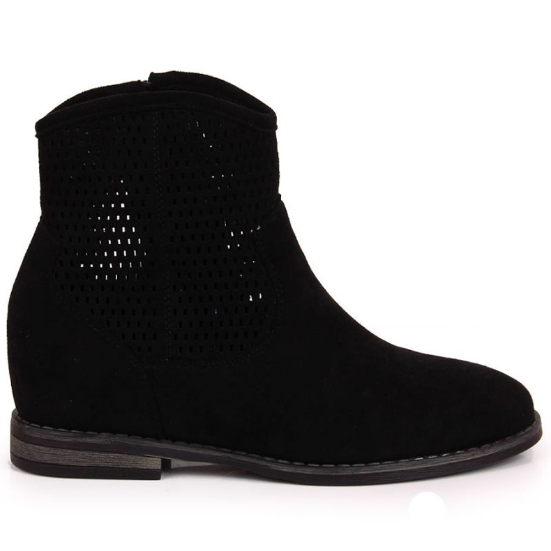 Bottes ajourées S. Barski W OLI141A noir le noir