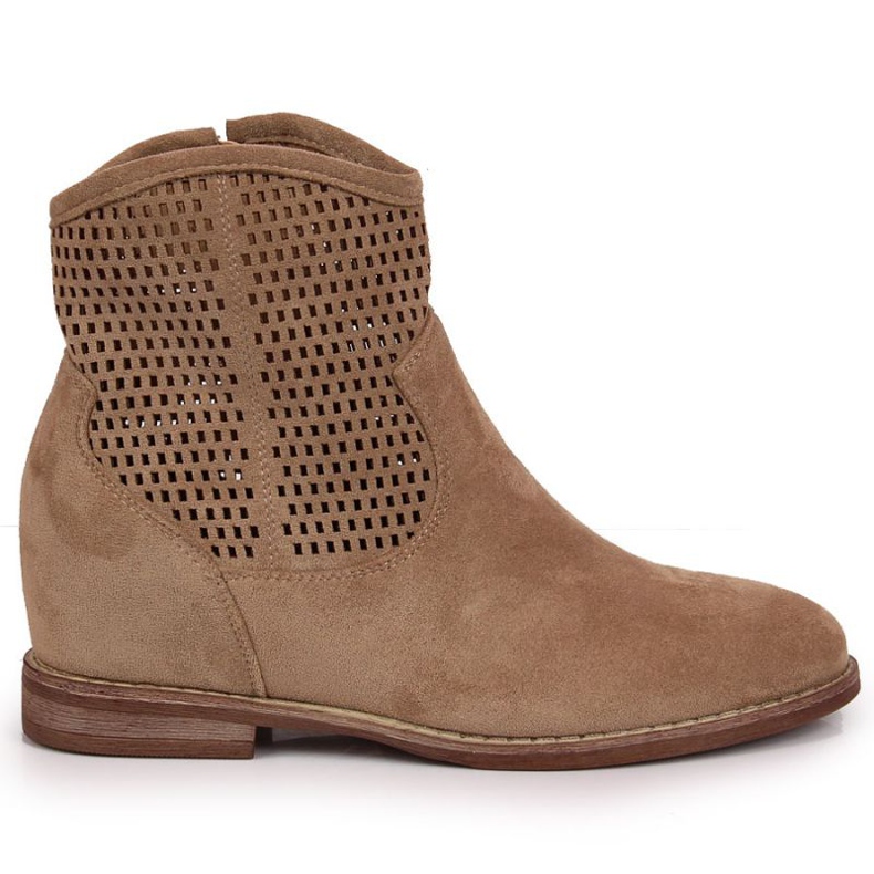 Bottes ajourées S. Barski W OLI141B beige