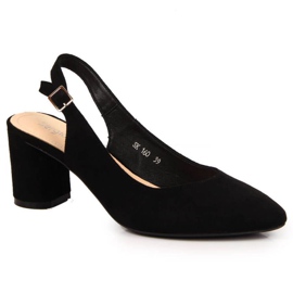 Escarpins sur le poteau Sergio Leone en SK362 noir