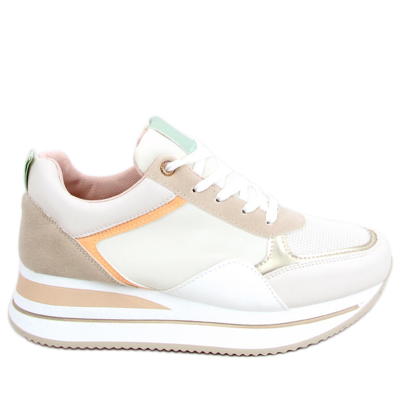 Baskets sur un coin caché Bahar Beige multicolore
