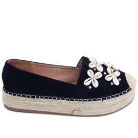 Elif Espadrilles noires à coquillages le noir
