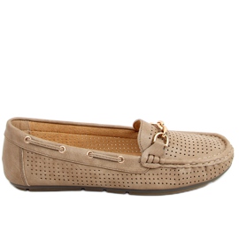 Mocassins femme Nisa Kaki beige Mocassins femme Nisa Kaki beige