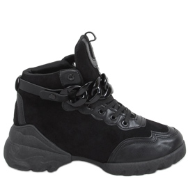 Baskets avec chaîne amovible Peri Black noir