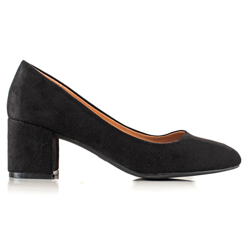 TRENDI Escarpins en daim classiques le noir