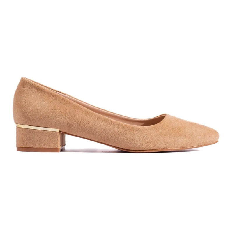 Goodin Escarpins classiques à petits talons beige