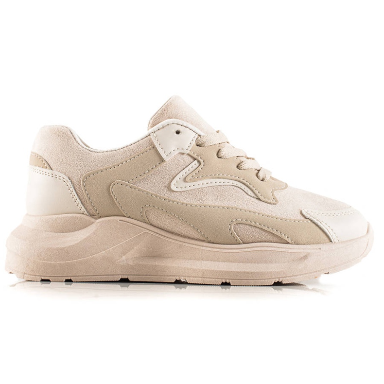 TRENDI Baskets en daim beige
