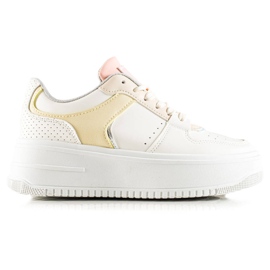 TRENDI Baskets colorées à la mode blanche multicolore