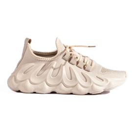 TRENDI Baskets mode beiges