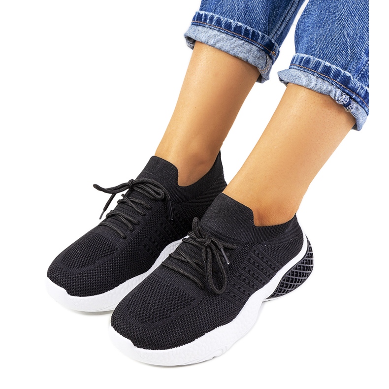 Baskets de sport noires Donatil le noir