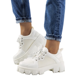 Baskets blanches femme Bernic