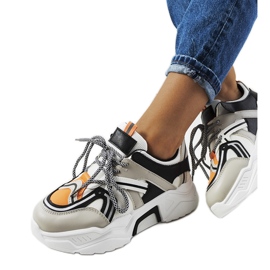 Baskets femme Delois grises noir