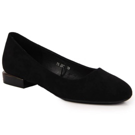Ballerines en daim Sergio Leone W SK361A noir le noir