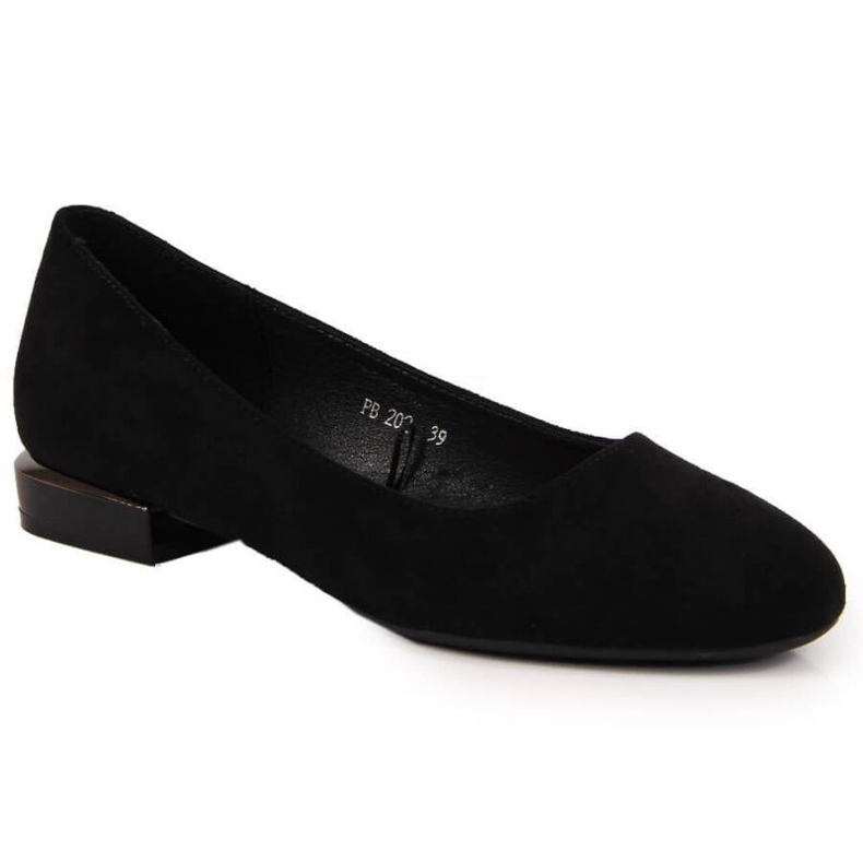 Ballerines en daim Sergio Leone W SK361A noir le noir
